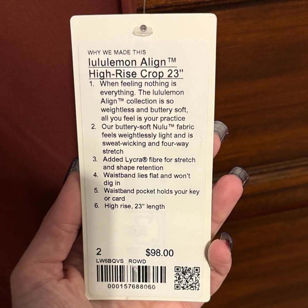 lululemon Align HR Crop 23” - Picture 2 of 5